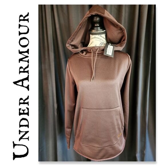 Under Armour Jackets & Blazers - NWT Under Armour Womens Flange Neck Hoodie - Brown